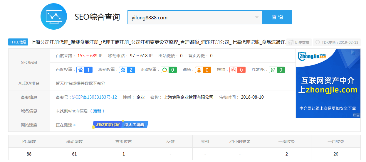 上海注冊公司優化案例